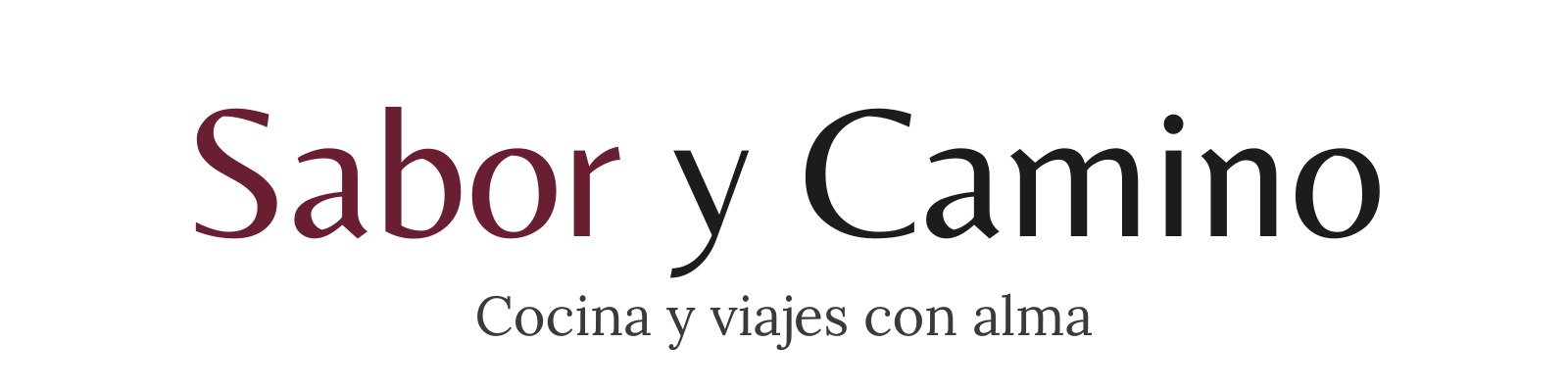 Header de Sabor y Camino para blog de cocina y viajes